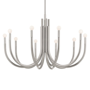 Kichler - 52551PN - Ten Light Chandelier - Odensa - Polished Nickel