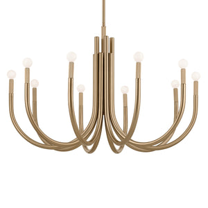 Kichler - 52551CPZ - Ten Light Chandelier - Odensa - Champagne Bronze