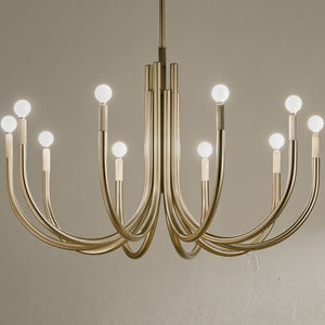 Kichler - 52551CPZ - Ten Light Chandelier - Odensa - Champagne Bronze