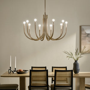 Kichler - 52551CPZ - Ten Light Chandelier - Odensa - Champagne Bronze