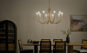 Kichler - 52551CPZ - Ten Light Chandelier - Odensa - Champagne Bronze