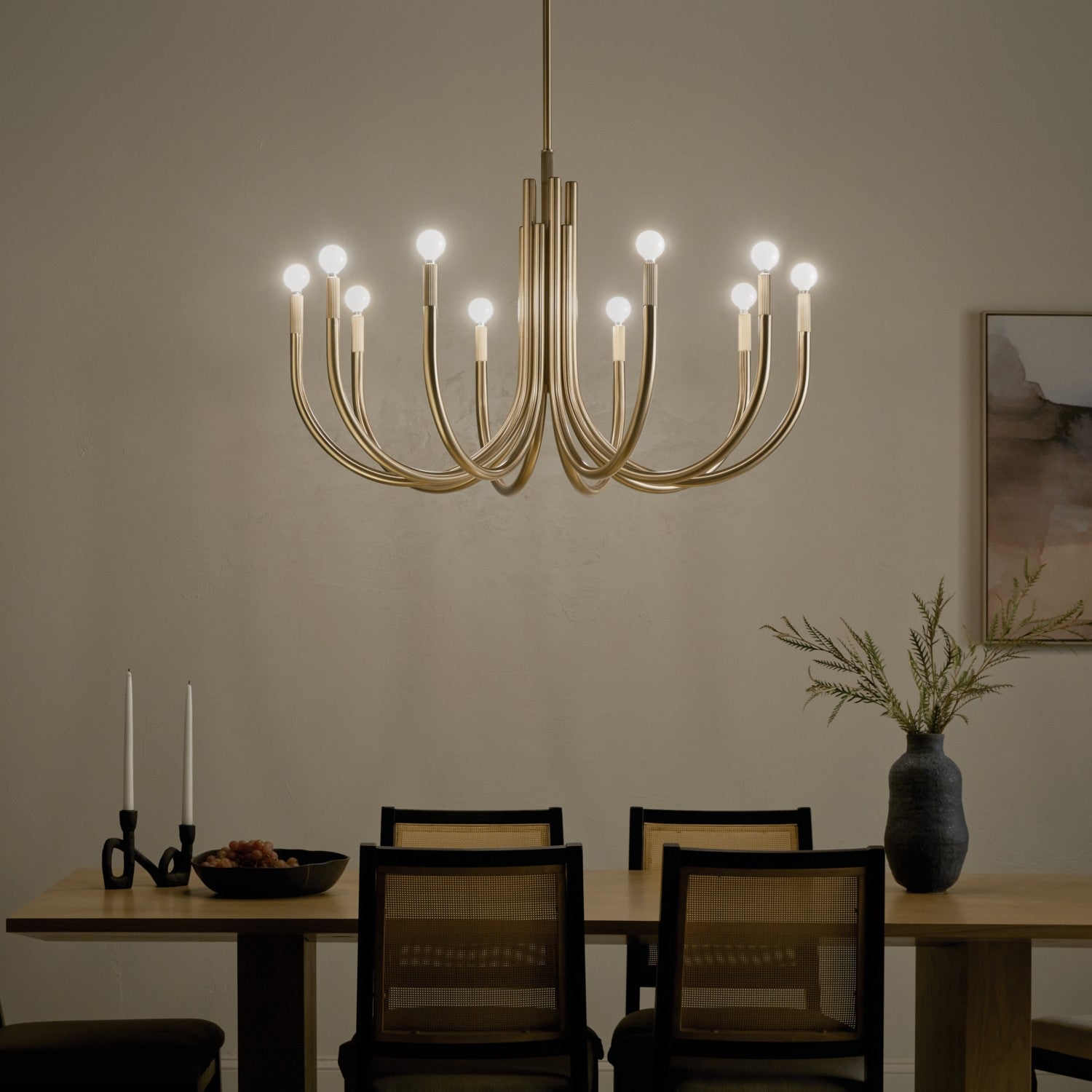 Kichler - 52551CPZ - Ten Light Chandelier - Odensa - Champagne Bronze