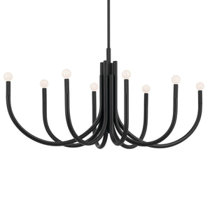 Kichler - 52553BK - Eight Light Chandelier - Odensa - Black