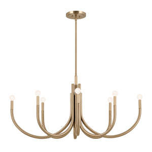 Kichler - 52553CPZ - Eight Light Chandelier - Odensa - Champagne Bronze