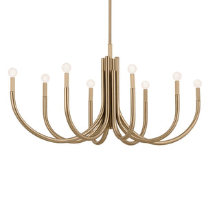 Kichler - 52553CPZ - Eight Light Chandelier - Odensa - Champagne Bronze