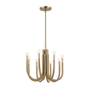 Kichler - 52553CPZ - Eight Light Chandelier - Odensa - Champagne Bronze