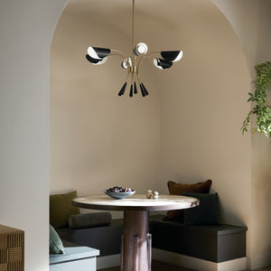 Kichler - 52559CPZBK - Six Light Chandelier - Arcus - Champagne Bronze