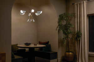 Kichler - 52559CPZWH - Six Light Chandelier - Arcus - Champagne Bronze