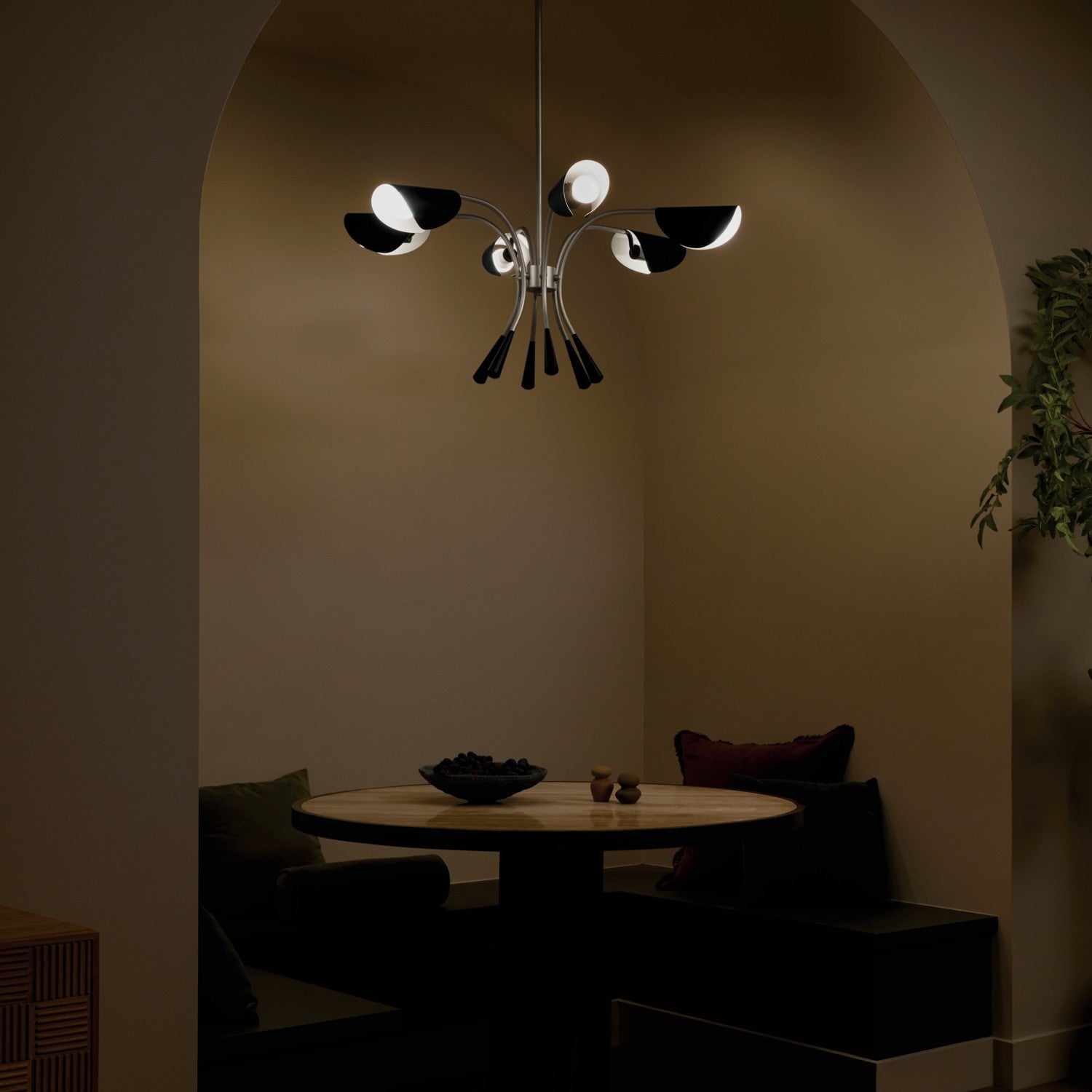 Kichler - 52559SN - Six Light Chandelier - Arcus - Satin Nickel