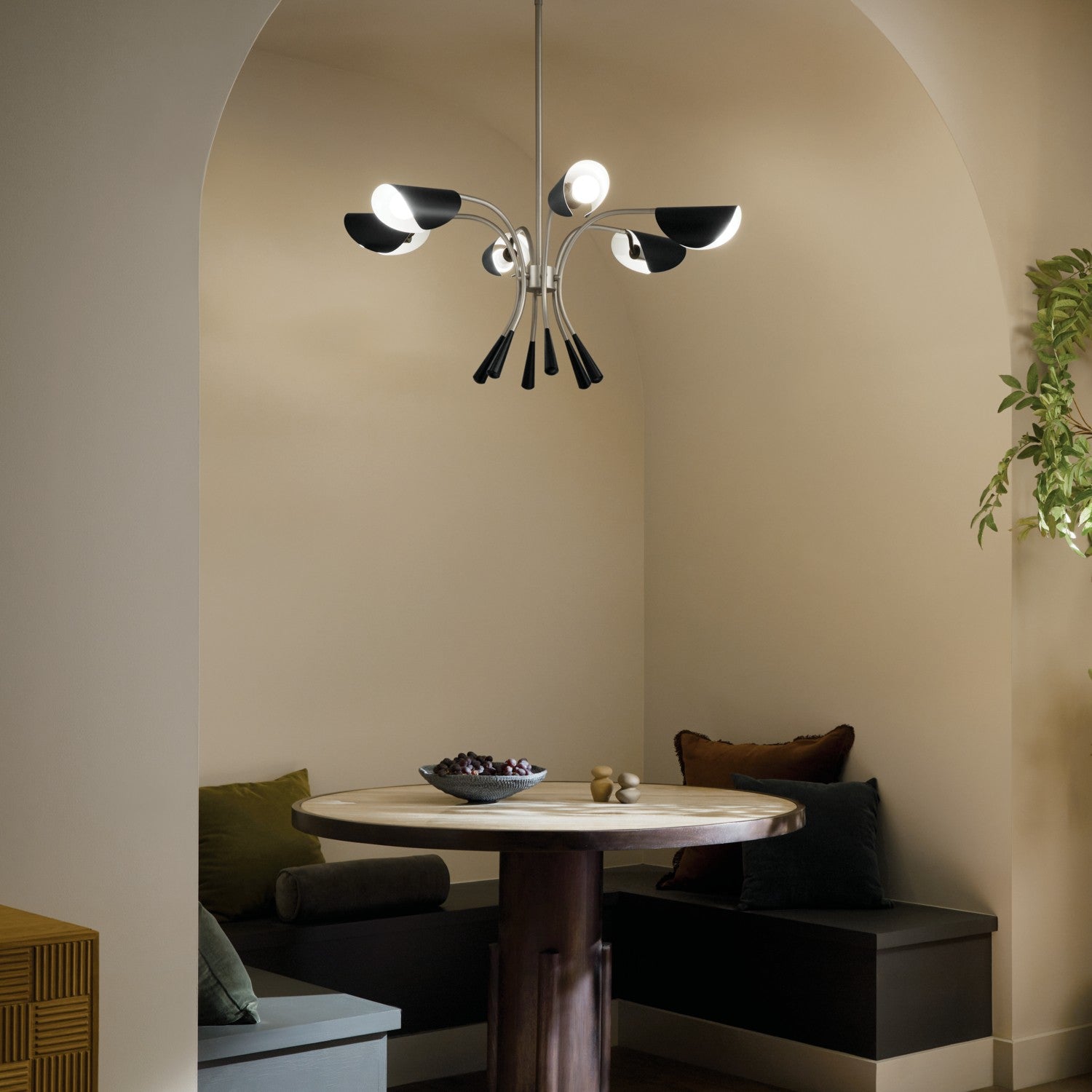 Kichler - 52559SN - Six Light Chandelier - Arcus - Satin Nickel