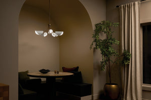 Kichler - 52558CPZWH - Five Light Chandelier/Semi Flush - Arcus - Champagne Bronze