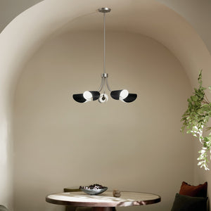 Kichler - 52558SN - Five Light Chandelier/Semi Flush - Arcus - Satin Nickel