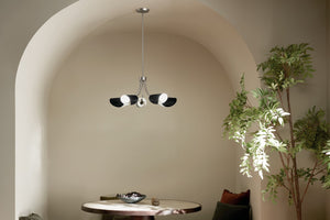 Kichler - 52558SN - Five Light Chandelier/Semi Flush - Arcus - Satin Nickel