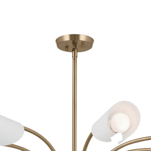 Kichler - 52560CPZWH - Eight Light Chandelier - Arcus - Champagne Bronze