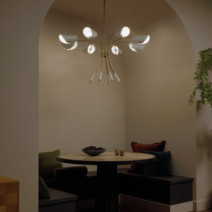 Kichler - 52560CPZWH - Eight Light Chandelier - Arcus - Champagne Bronze
