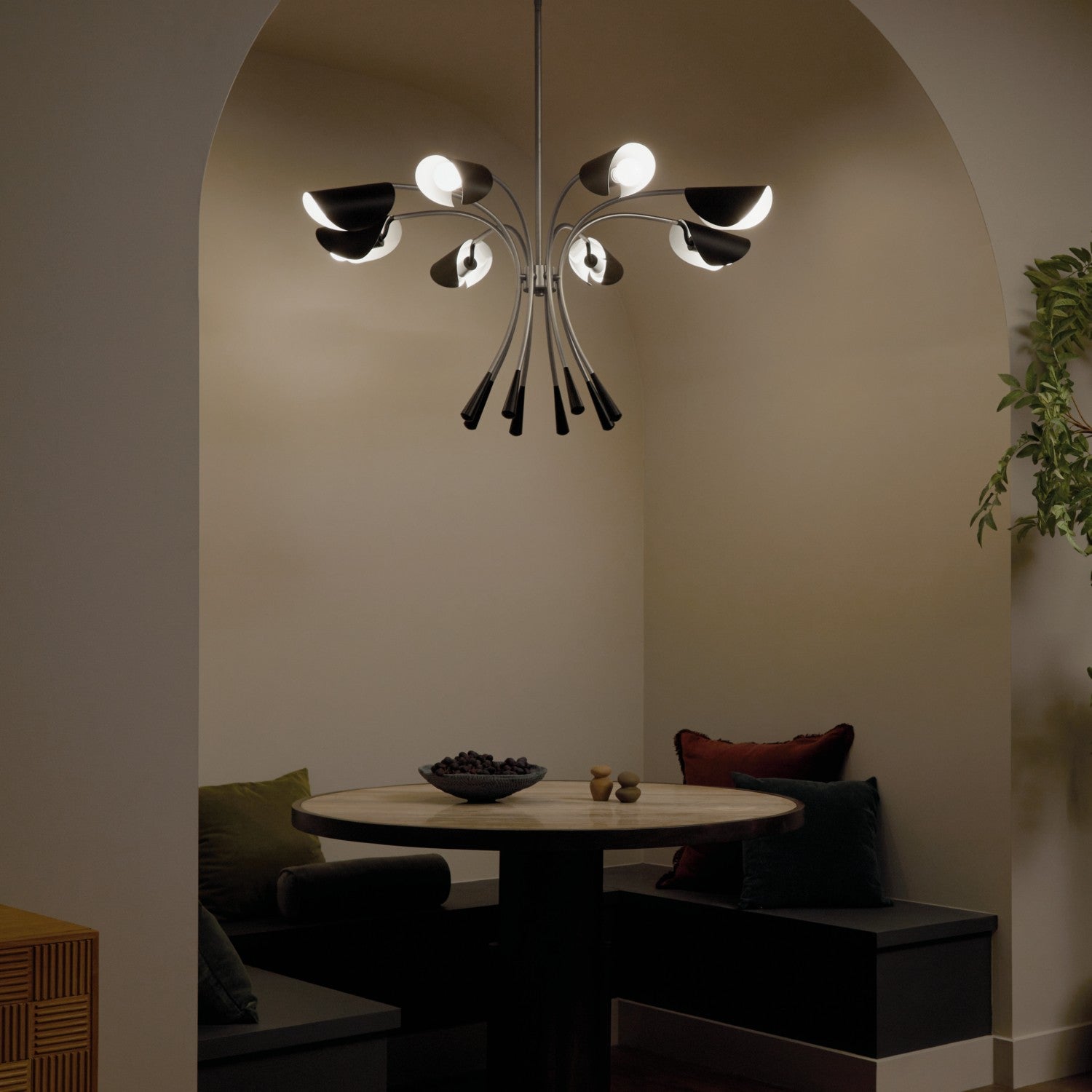 Kichler - 52560SN - Eight Light Chandelier - Arcus - Satin Nickel