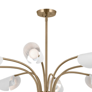 Kichler - 52561CPZWH - 12 Light Chandelier - Arcus - Champagne Bronze
