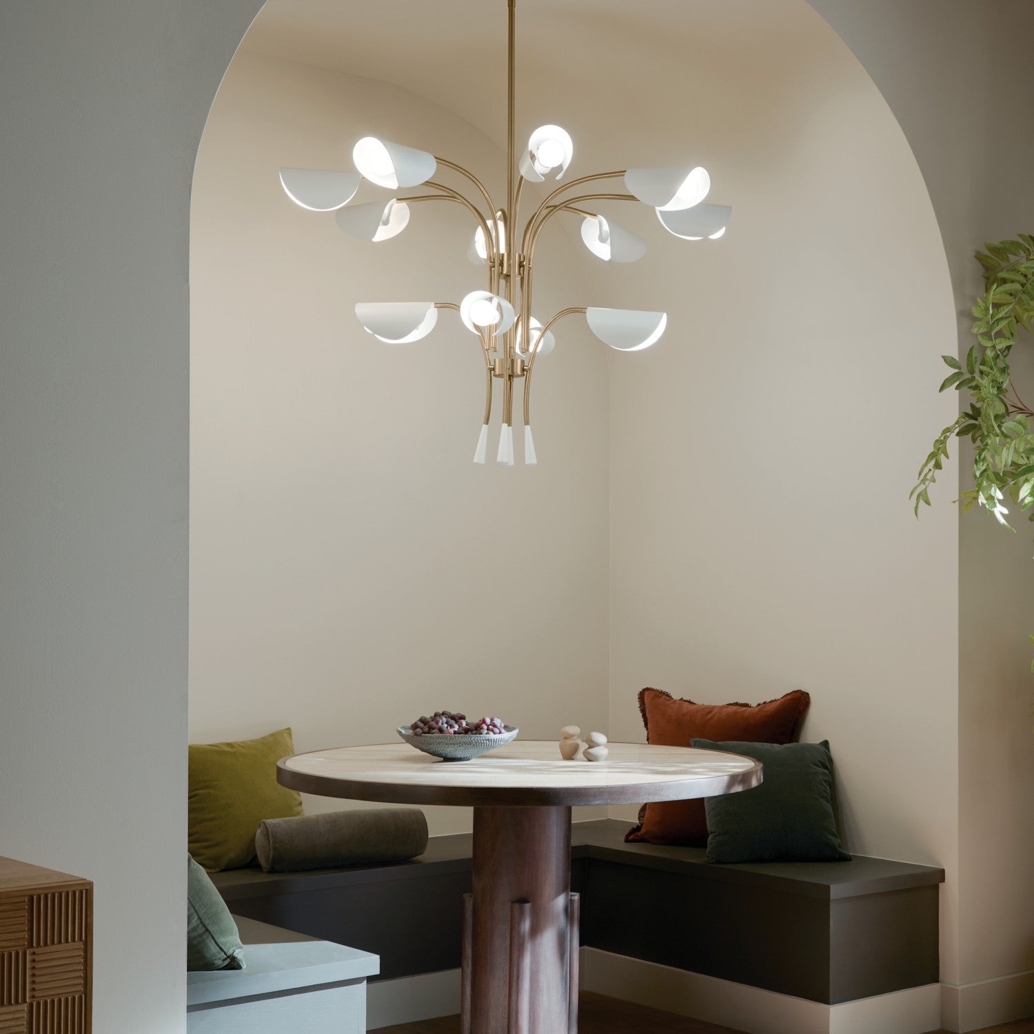 Kichler - 52561CPZWH - 12 Light Chandelier - Arcus - Champagne Bronze