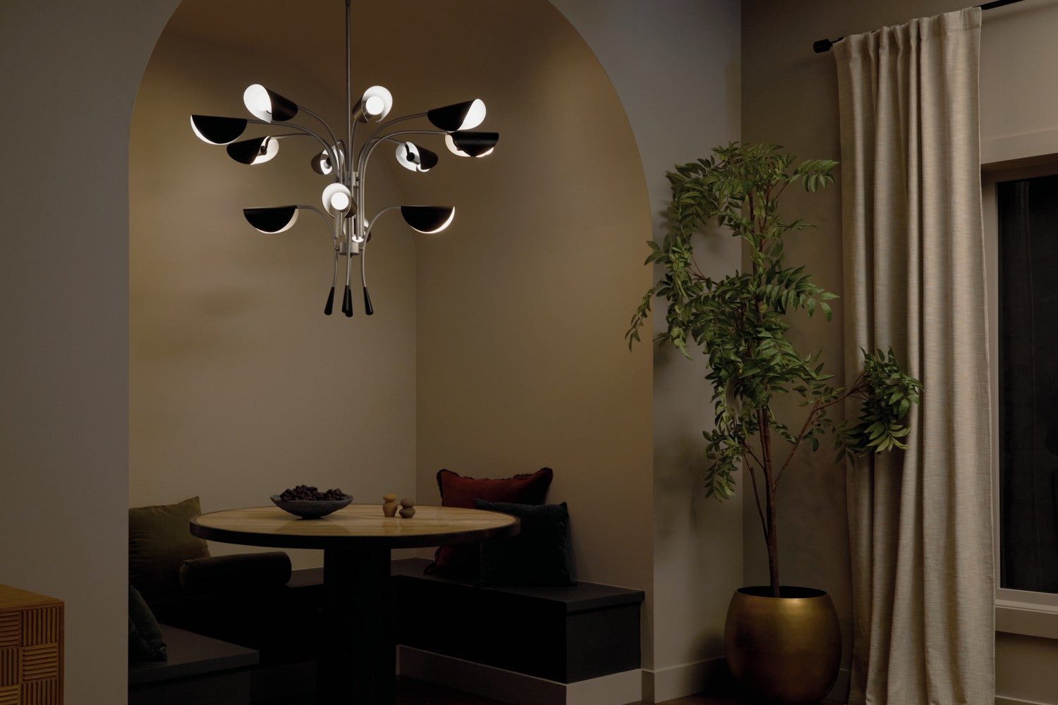 Kichler - 52561SN - 12 Light Chandelier - Arcus - Satin Nickel