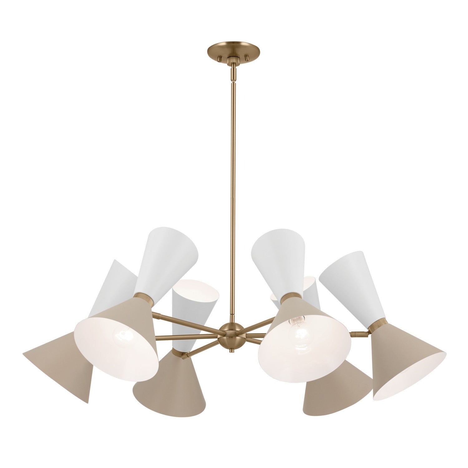 Kichler - 52566CPZGRG - 12 Light Chandelier - Phix - Champagne Bronze