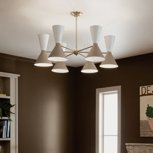 Kichler - 52566CPZGRG - 12 Light Chandelier - Phix - Champagne Bronze