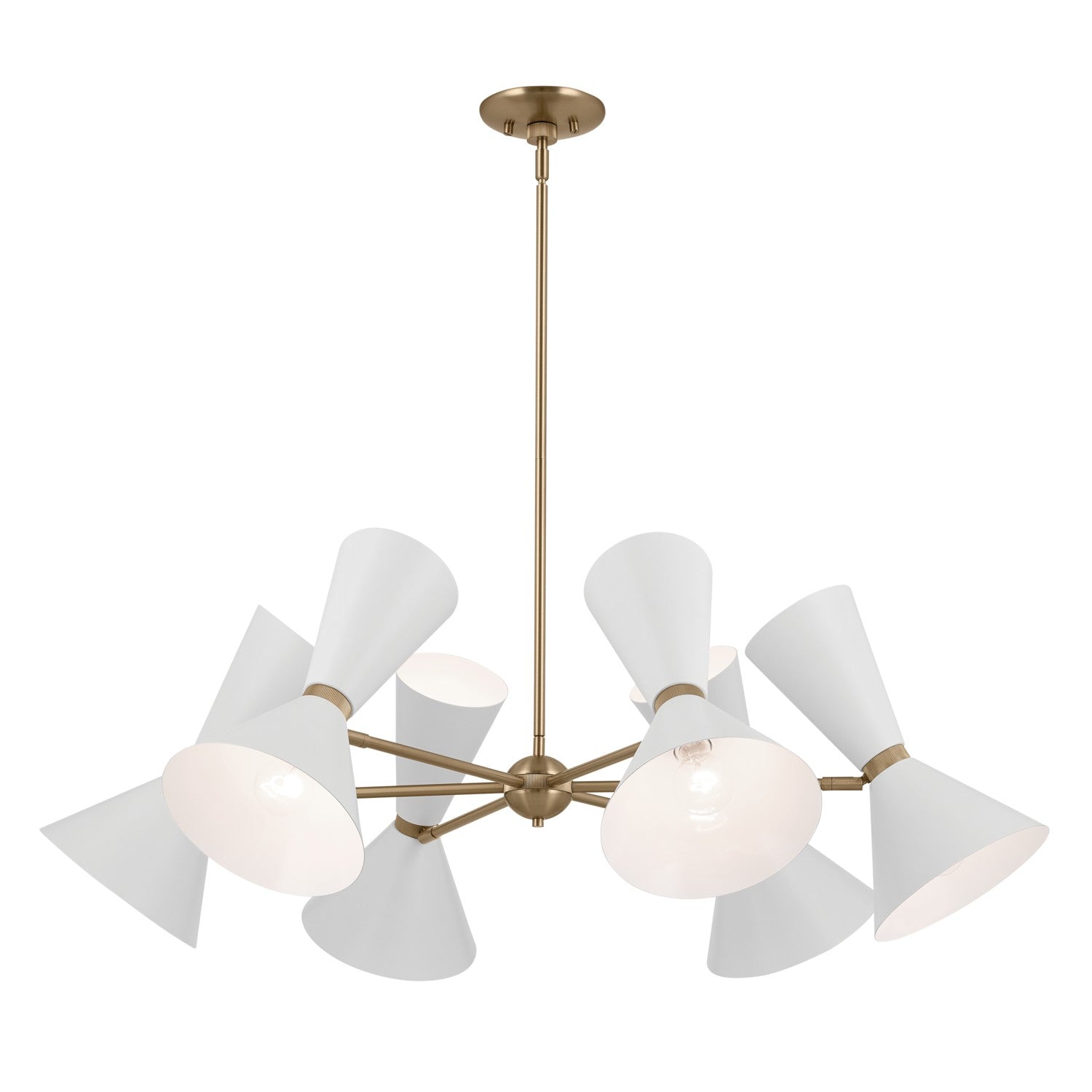 Kichler - 52566CPZWH - 12 Light Chandelier - Phix - Champagne Bronze