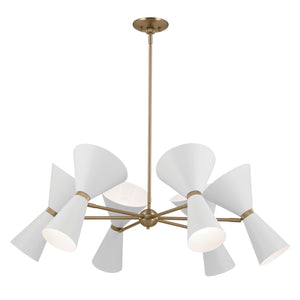 Kichler - 52566CPZWH - 12 Light Chandelier - Phix - Champagne Bronze