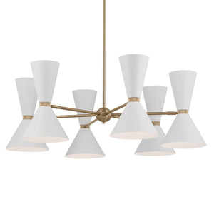Kichler - 52566CPZWH - 12 Light Chandelier - Phix - Champagne Bronze