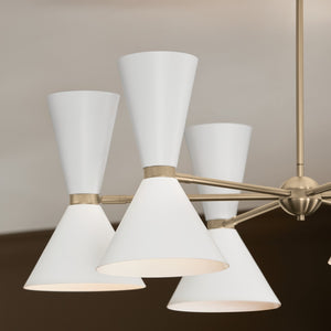 Kichler - 52566CPZWH - 12 Light Chandelier - Phix - Champagne Bronze