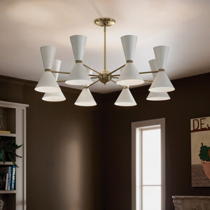 Kichler - 52567CPZWH - 16 Light Chandelier - Phix - Champagne Bronze