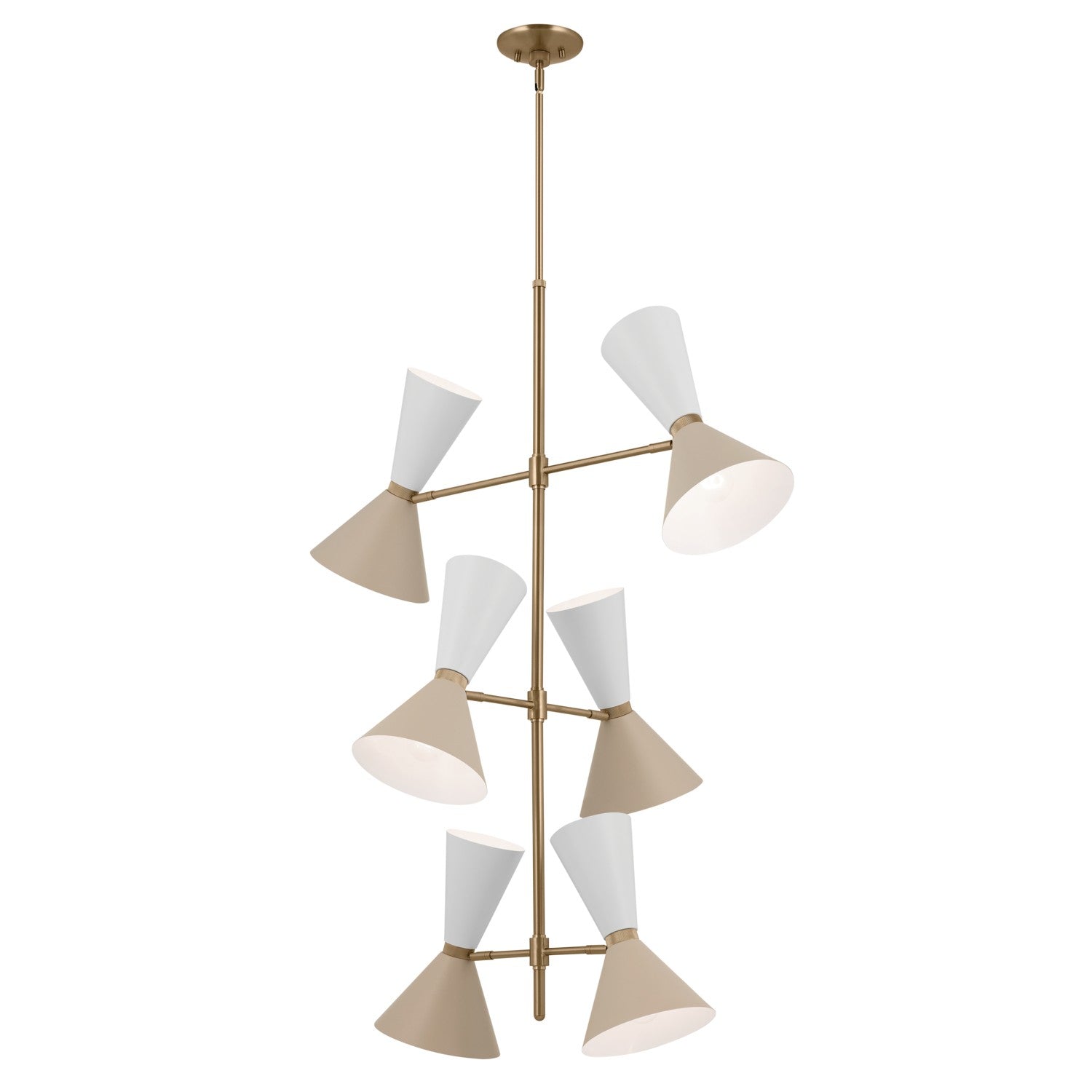 Kichler - 52568CPZGRG - 12 Light Foyer Chandelier - Phix - Champagne Bronze