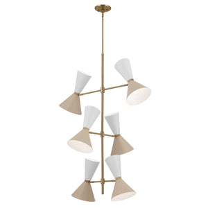 Kichler - 52568CPZGRG - 12 Light Foyer Chandelier - Phix - Champagne Bronze