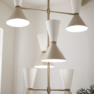 Kichler - 52568CPZGRG - 12 Light Foyer Chandelier - Phix - Champagne Bronze