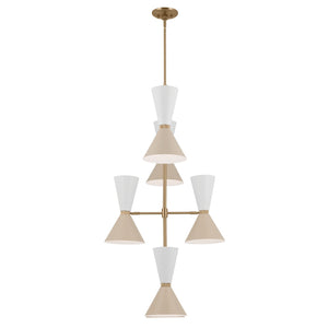 Kichler - 52568CPZGRG - 12 Light Foyer Chandelier - Phix - Champagne Bronze