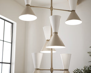 Kichler - 52568CPZGRG - 12 Light Foyer Chandelier - Phix - Champagne Bronze