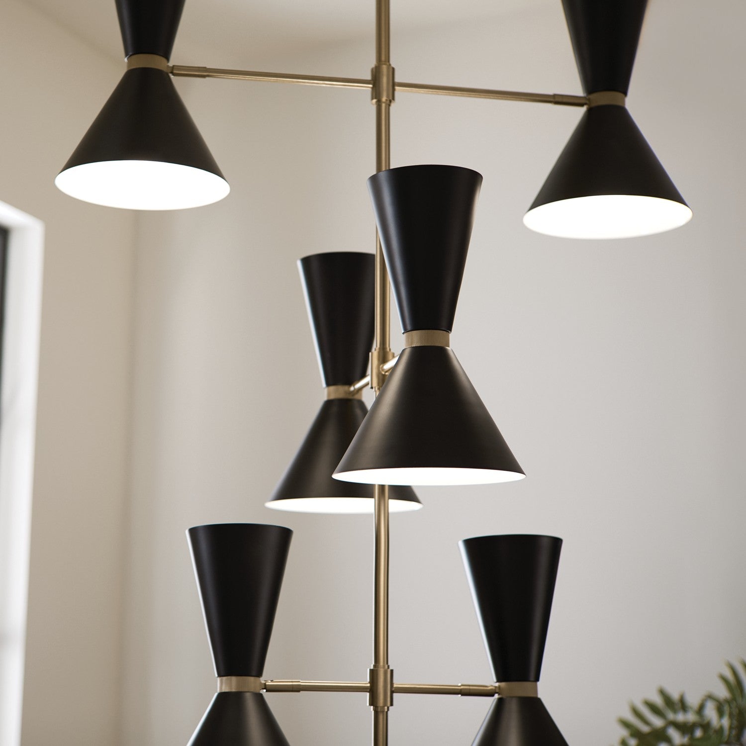Kichler - 52568CPZBK - 12 Light Foyer Chandelier - Phix - Champagne Bronze