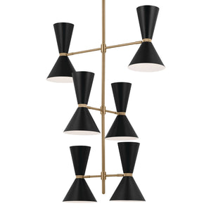 Kichler - 52568CPZBK - 12 Light Foyer Chandelier - Phix - Champagne Bronze