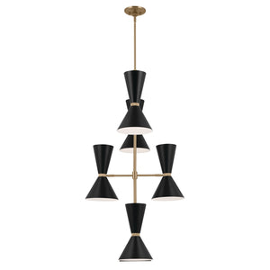Kichler - 52568CPZBK - 12 Light Foyer Chandelier - Phix - Champagne Bronze
