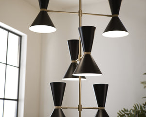 Kichler - 52568CPZBK - 12 Light Foyer Chandelier - Phix - Champagne Bronze