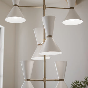 Kichler - 52568CPZWH - 12 Light Foyer Chandelier - Phix - Champagne Bronze