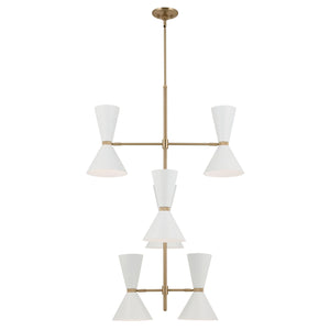 Kichler - 52568CPZWH - 12 Light Foyer Chandelier - Phix - Champagne Bronze