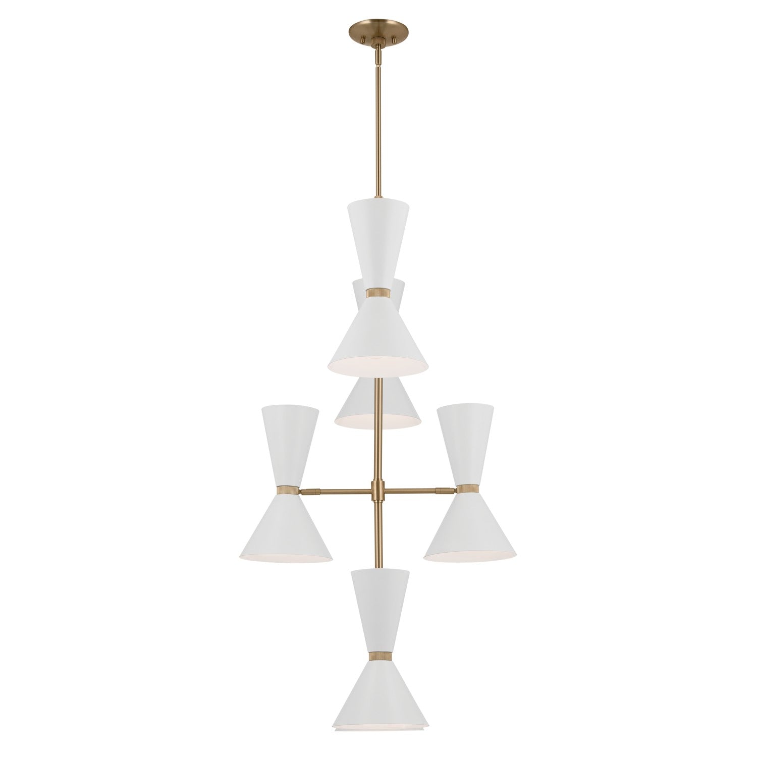 Kichler - 52568CPZWH - 12 Light Foyer Chandelier - Phix - Champagne Bronze