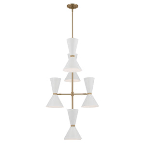 Kichler - 52568CPZWH - 12 Light Foyer Chandelier - Phix - Champagne Bronze