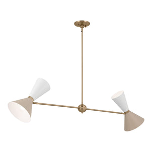 Kichler - 52569CPZGRG - Four Light Linear Chandelier - Phix - Champagne Bronze