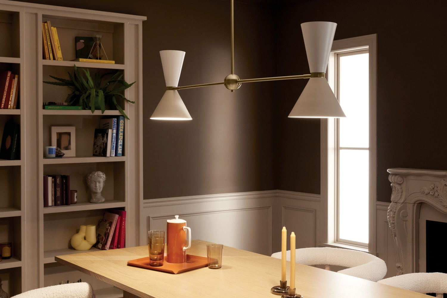 Kichler - 52569CPZGRG - Four Light Linear Chandelier - Phix - Champagne Bronze