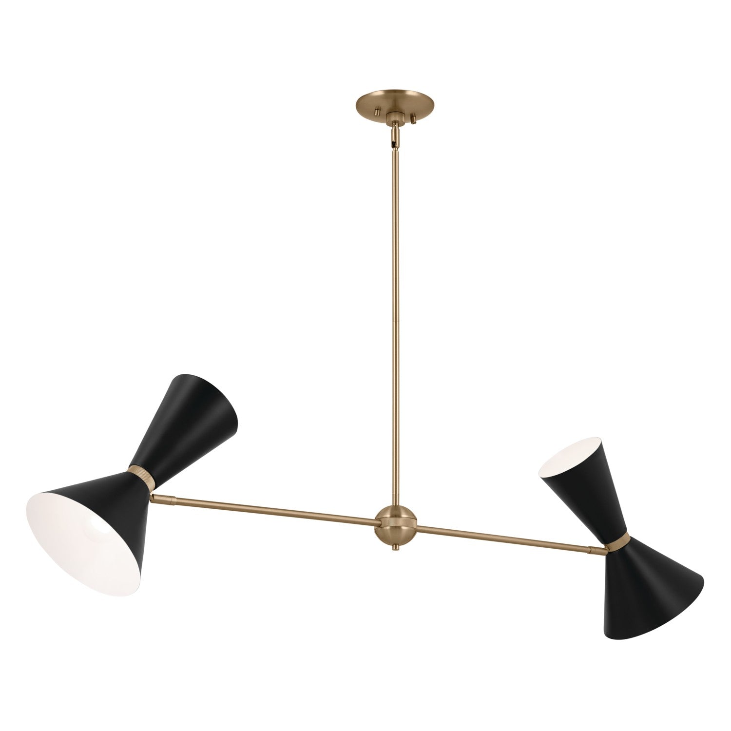 Kichler - 52569CPZBK - Four Light Linear Chandelier - Phix - Champagne Bronze