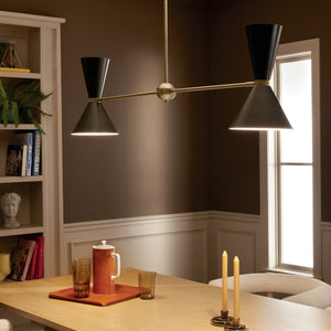Kichler - 52569CPZBK - Four Light Linear Chandelier - Phix - Champagne Bronze