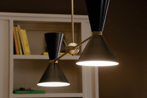 Kichler - 52569CPZBK - Four Light Linear Chandelier - Phix - Champagne Bronze