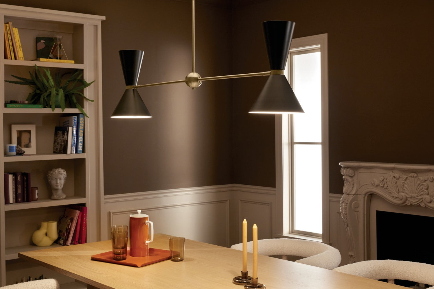 Kichler - 52569CPZBK - Four Light Linear Chandelier - Phix - Champagne Bronze
