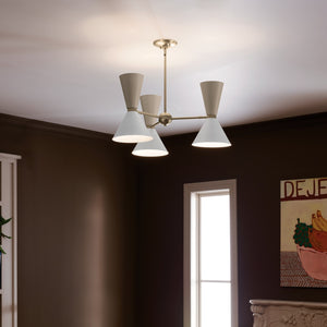 Kichler - 52565CPZGRG - Six Light Chandelier - Phix - Champagne Bronze